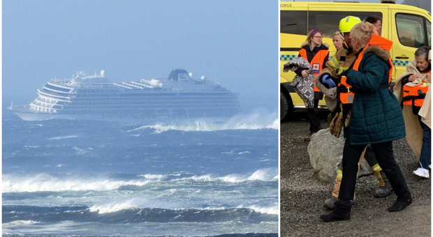 Nave da crociera in avaria, difficile evacuazione per 1.300 passeggeri in Norvegia