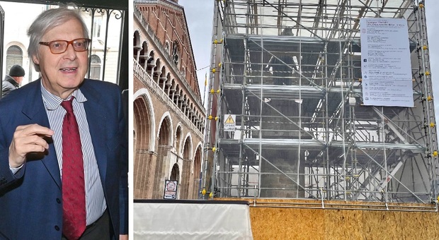 Vittorio Sgarbi "trova" mezzo milione per la statua del Gattamelata: «Il restauro tocca allo Stato»