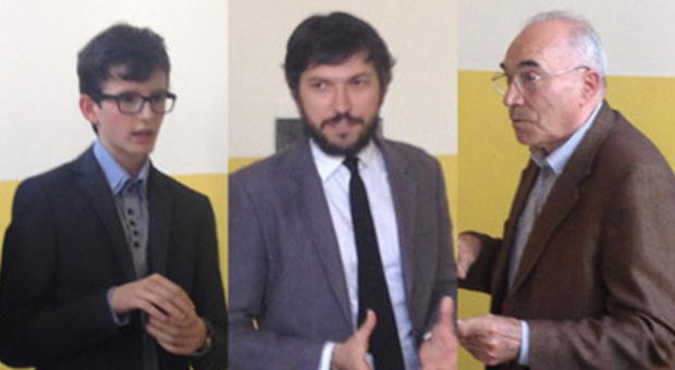 Da sinistra, Cesare Cacitti, Tommaso Morbiato e Pietro Toniolo