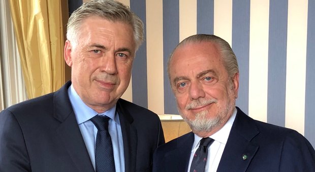 «Benvenuto mister Ancelotti», l'annuncio ufficiale di De Laurentiis