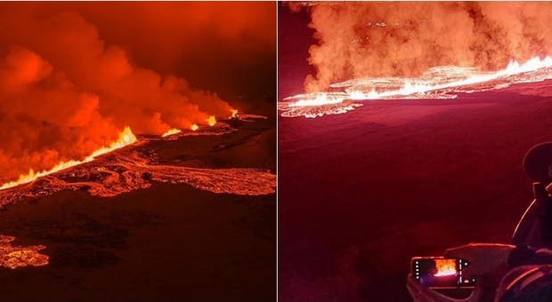 Islanda, eruzione del vulcano in corso a Grindavik: città evacuata