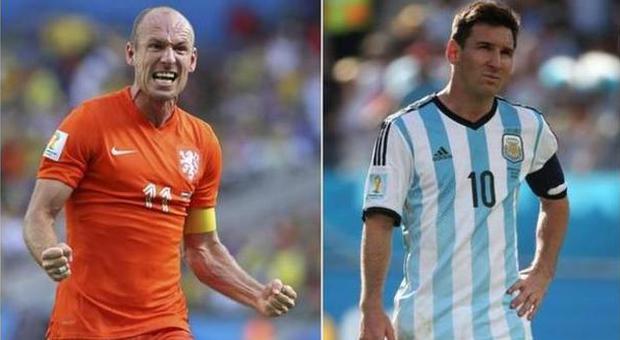 A San Paolo Robben contro Messi: la finale passa da loro