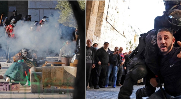 Gerusalemme, scontri tra polizia e palestinesi sulla Spianata delle Moschee: almeno 150 feriti