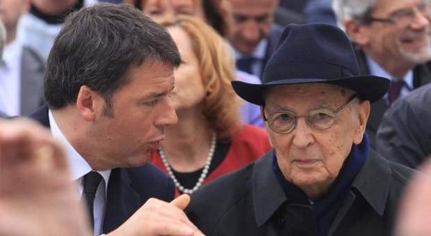 Matteo Renzi e Giorgio Napolitano