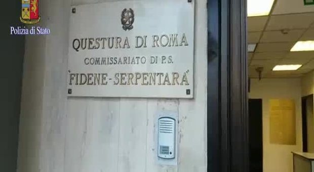 L' ingresso del commissariato di polizia Stato Fidene - Serpentara