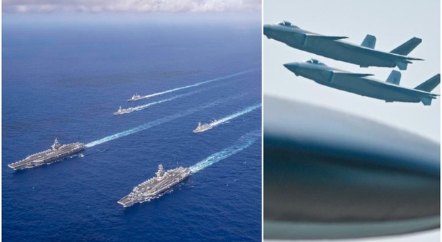 Cina, forze navali e aeree vicino a Taiwan per la visita di una delegazione del Senato Usa: «Segnali sbagliati dagli Stati Uniti»