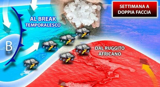 Meteo, Italia bollente ma arrivano temporali e grandine: le previsioni