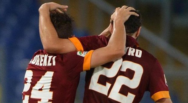 Roma-Verona 2-0, Giallorossi a 15 punti Florenzi da 25 metri poi eurogol di Destro