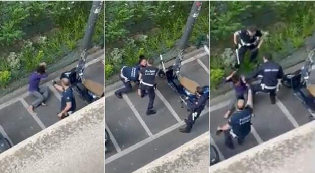 Milano, donna colpita con manganellate e spray al peperoncino da quattro agenti. Poi viene immobilizzata a terra