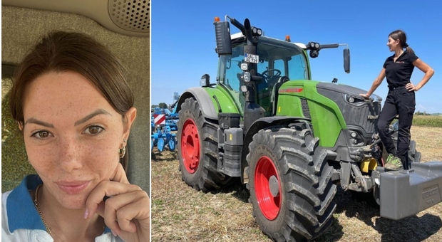 Giulia Tonello, l'influencer che guida i trattori: «Lavorare 16 ore non mi pesa»