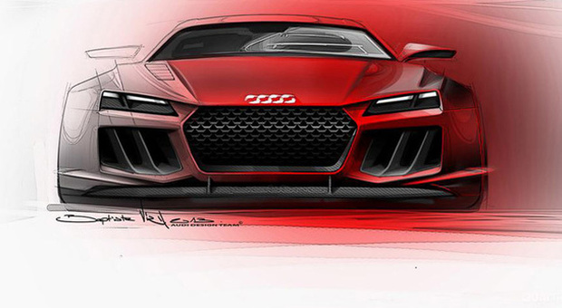 Uno dei primi schizzi dell'Audi quattro Concept