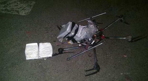 Il drone schiantatosi a terra a Tijuana