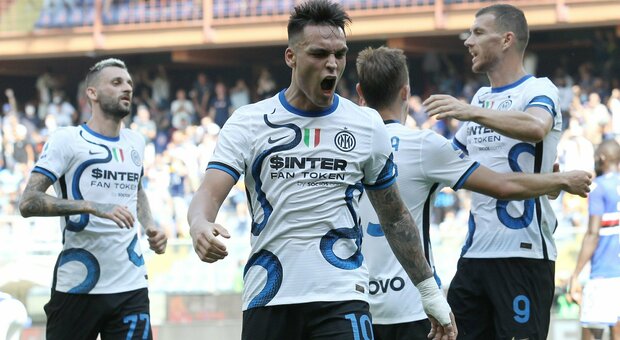 Sampdoria-Inter 2-2, pari spettacolo e il Napoli resta in testa da solo
