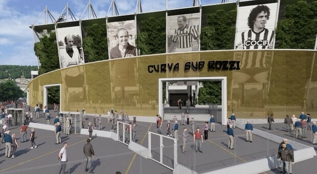 Ascoli, svelata la nuova Curva Sud dello stadio Del Duca: applausi e grandi ospiti alla festa per i 125 anni del Picchio