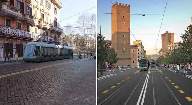 Roma, Raggi presenta il nuovo tram del centro: «Quattro fermate, da piazza Vittorio ai Fori»