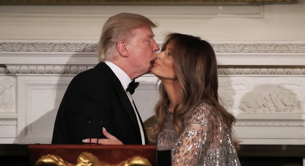 Donald Trump con sua moglie Melania