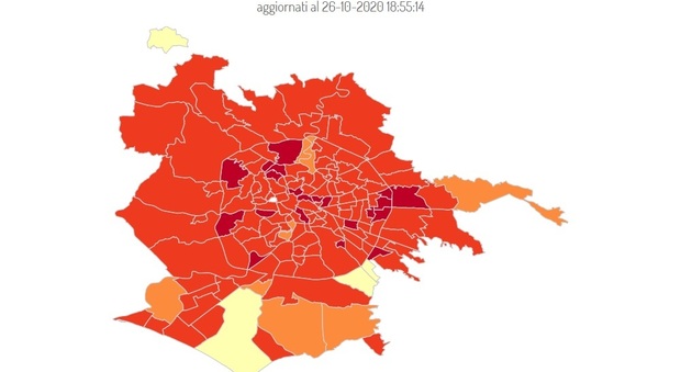 Roma, 4mila casi in 7 giorni: boom a Tor Sapienza (+108%) e Tiburtino (+57,6%) La mappa delle nuove "zone rosse"