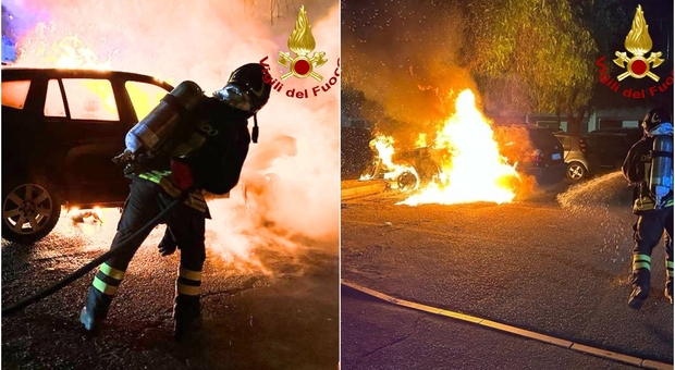 Incendio auto e scooter nella notte: rogo alla 167 a Lecce