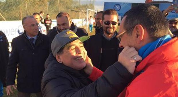 Diego Maradona e Maurizio Sarri