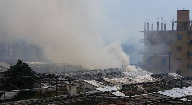 Incendio a due passi dalle abitazioni: pomeriggio di paura a Torre del Greco