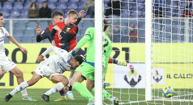 L'azione del gol del Genoa
