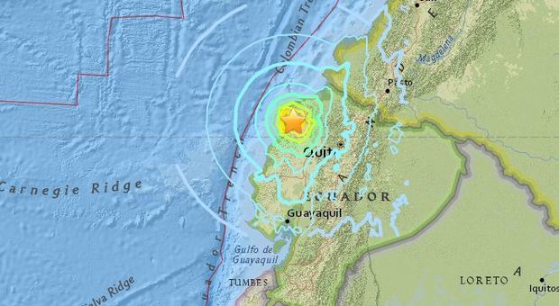 Scossa di terremoto di magnitudo 6.7 in Ecuador: tsunami scongiurato, dubbi su danni e vittime