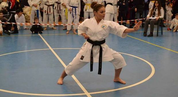 La karateka formiana Jessica Treglia