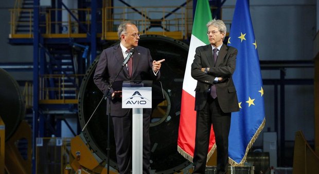 Avio, Gentiloni: «Bene Italia protagonista nella nuova corsa allo spazio»