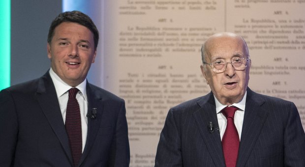 Sfida fra Renzi e De Mita in tv fra stoccate e accuse: «Riforma attesa da 35 anni», «No, è frettolosa»
