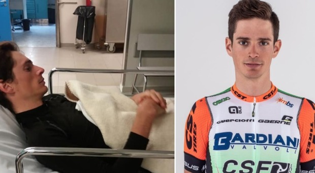 Il ciclista Manuel Senni investito da un'auto pirata: «Si stava allenando per il Giro»