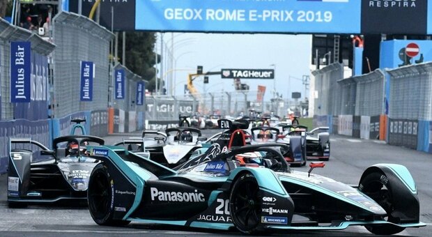 La Jaguar di Formula E nell'ultimo E-Prix di Roma