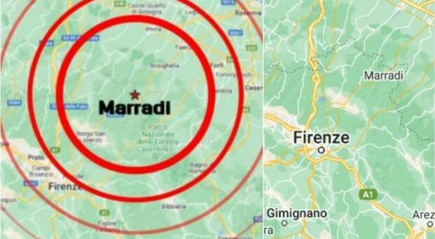 Terremoto a Firenze, magnitudo 3.5 con epicentro a Marradi. Scossa avvertita fino a Ravenna. «Gente in strada»