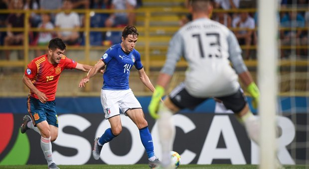 L'Italia vince in rimonta contro la Spagna: 3-1, doppietta di Chiesa e rigore di Pellegrini