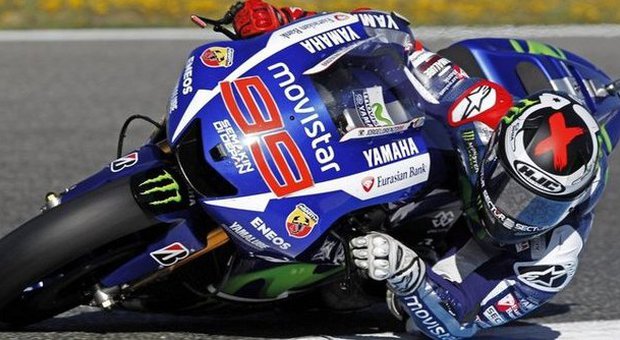 Jorge Lorenzo con la sua Yamaha è tornato in pole