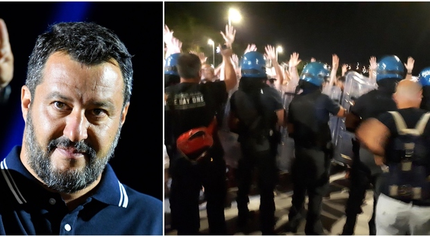 Salvini a Soverato, autore di blackout denuncia: «Aggredito da leghisti»