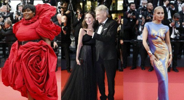 Cannes 2023, look pagelle terza serata: Harrison Ford e Calista complici (9), Yseult bocciolo (4), Caroline Daur come la Ferragni (6)