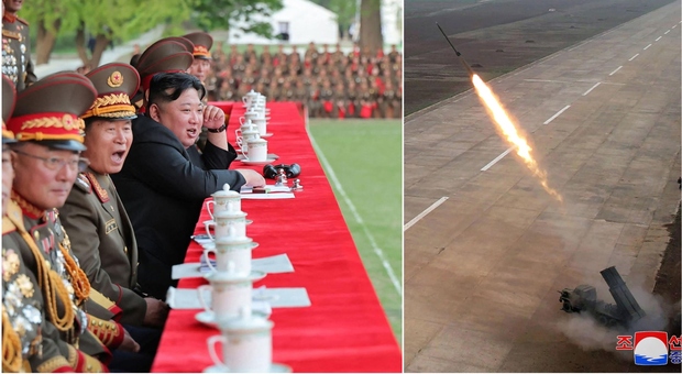 Kim Jong-Un supervisiona il test dei nuovi lanciarazzi multipli: ipotesi armi per la Russia
