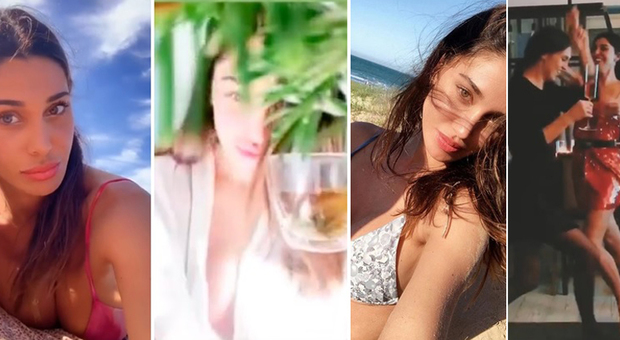 Belen Rodriguez, sexy vacanze in Argentina (Instagram)