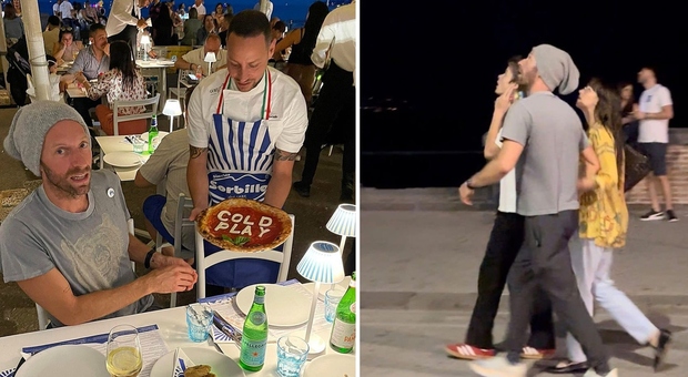 Chris Martin (Coldplay) a Napoli con Dakota Johnson e il figlio Moses: la pizza da Sorbillo e poi la passegiata sul lungomare