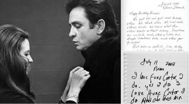 Johnny Cash e le lettere alla sua amata June Carter
