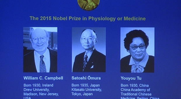 Nobel per la Medicina a Campbell, Omura e Youyou Tu per nuove cure contro malaria