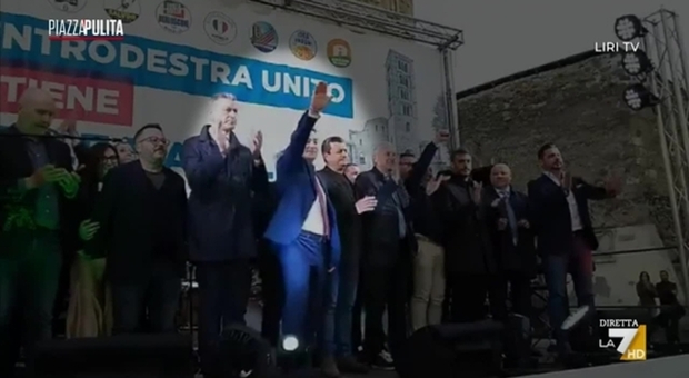 Anagni, il candidato a sindaco Natalia contro Piazza Pulita: «Mai fatto saluti fascisti, una montatura»