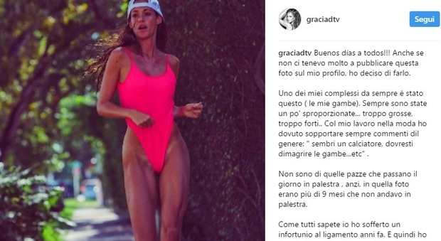 Gracia De Torres: "Le critiche possono far male, non vergognatevi del vostro corpo"