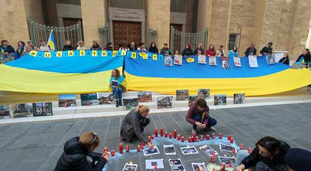 Guerra in Ucraina, manifestazione a Bari per sostenere il popolo aggredito