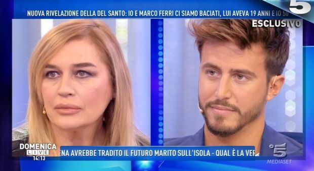 Lory Del Santo: «Io e Marco Ferri ci siamo baciati». E lui risponde così