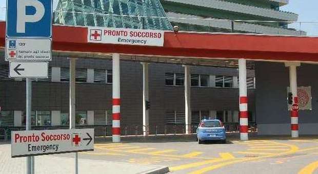 L'entrata del Pronto soccorso dell'ospedale di Mestre
