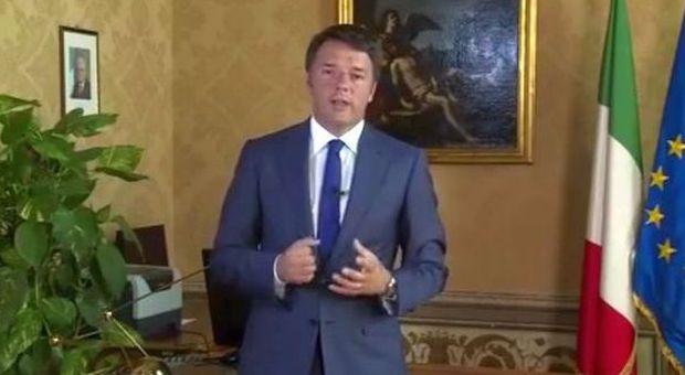 Il video messaggio di Renzi su Facebook