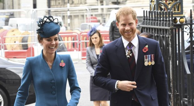 Harry e Kate a Westminster per l'Anzac Day
