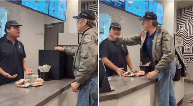 Cliente prende a schiaffi il dipendente di un fast food: «Il vostro tacos ha fatto esplodere il mio forno a microonde». Il video sui social