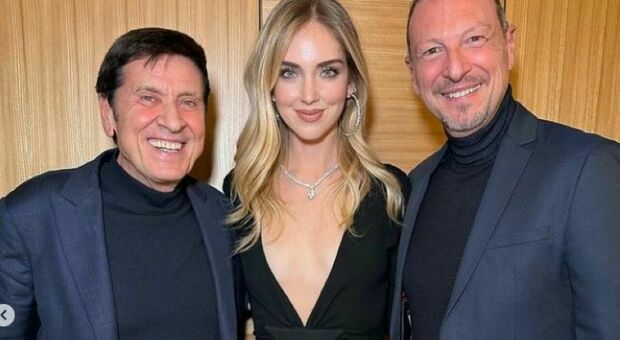 Chiara Ferragni verso Sanremo: la prima foto (esilarante) con Amadeus e Gianni Morandi. «È tutto pronto»